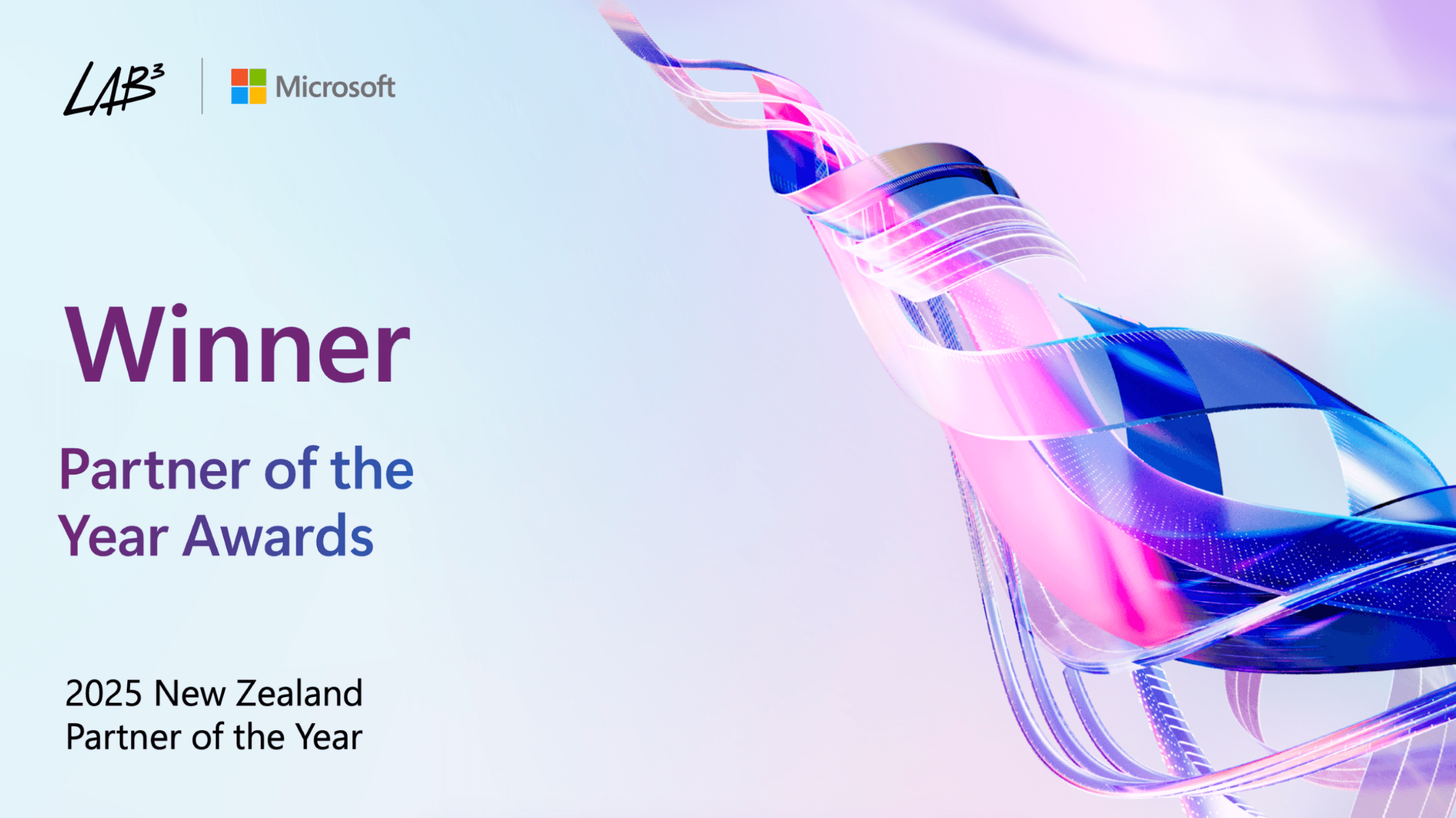 LAB³ Wins 2025 Microsoft Partner of the Year Award for New Zealand
